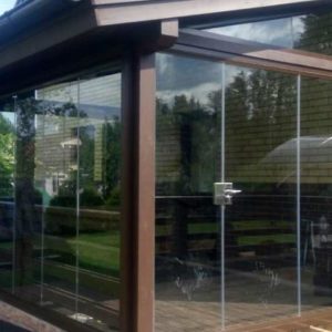 Безрамная противопожарная дверь / серия FRM7536